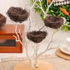 Easter simulation bird nest decoration ornaments, courtyard simulation grass nest, DIY vine woven dead branches bird nest