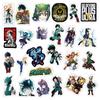 10/30/50/100pcs Cool Anime My Hero Academia Stickers Decal DIY Skateboard Phone Luggage Helmet Funny Graffiti Sticker Decoration