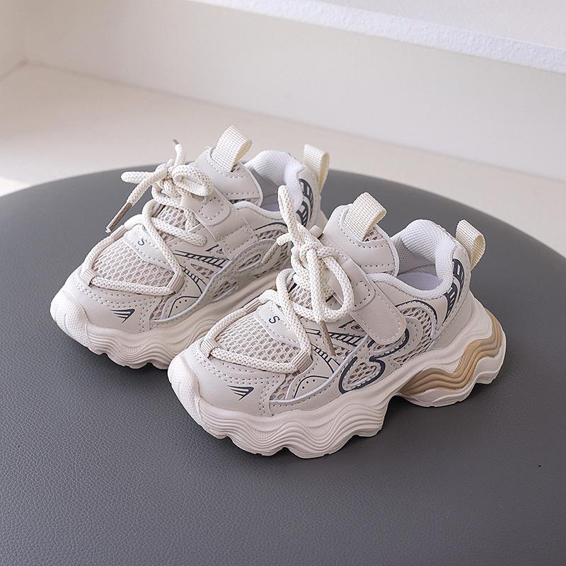 

Нескользящие спортивные туфли из дышащей сетки для мальчиков, возраст 1-5 лет, мягкая подошва, весна/осень. Sizes 21-25 (Set of 5)