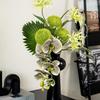 High-End Artificial Green Floral Arrangement for Hotel Front Desk or Desktop Decoration