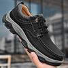 Men's Shoes Casual Leather High Quality Lace-Up Oxford Shoes Hot Sale Male Comfortable Footwear 2024 Leather Male Outdoor Shoes