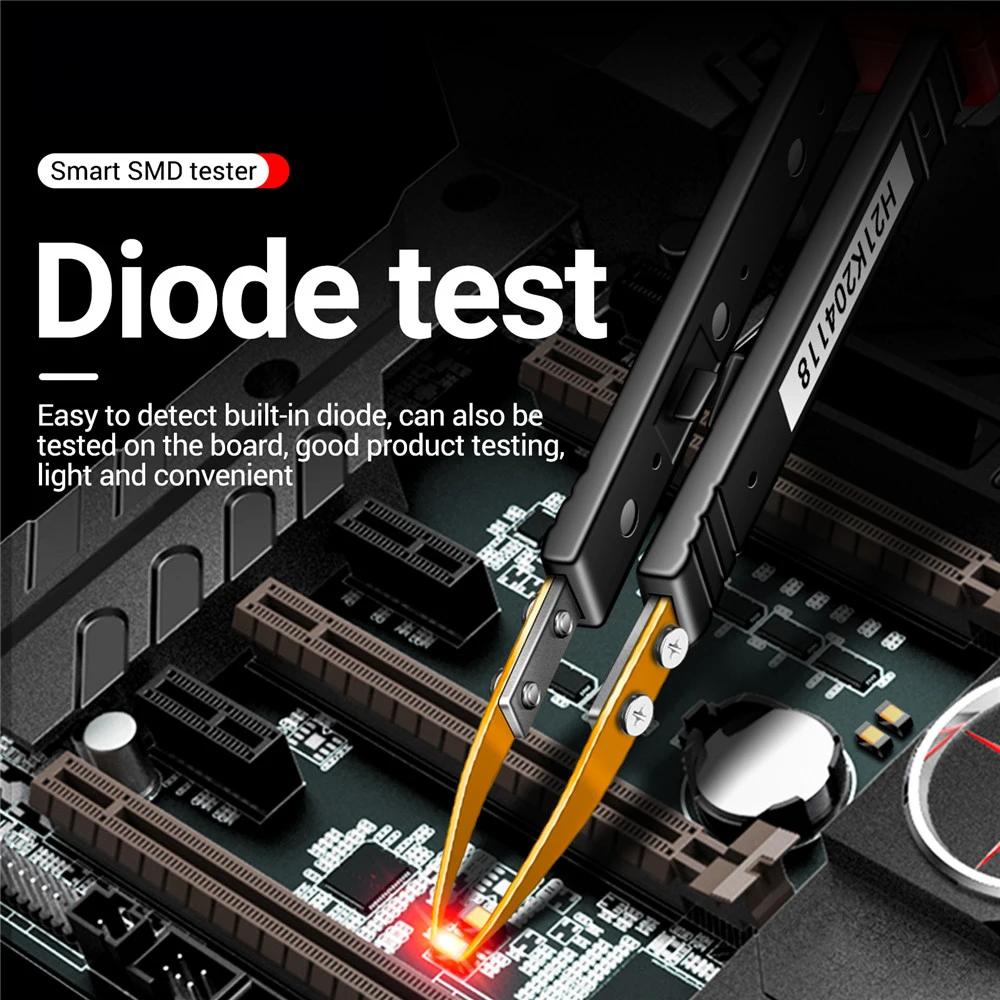 GN701 Smart SMD Tester Smart SMD Tester Multimeter Kapazität Widerstand Diode Kondensator Teststift LCD-Display 3000 Counts Test