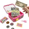 Play with Money! Talking Safe, Toy Money Safe, Press the Button To Illuminate, Make Sounds, and Talk, Pretend Play Toy (Pink)