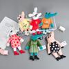 Funny Bag Pendant Accessories 17CM Key Rings Cute Plush Doll Key Chains  Bag Ornaments