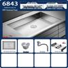Brushed Stainless Steel Single Kitchen Sink