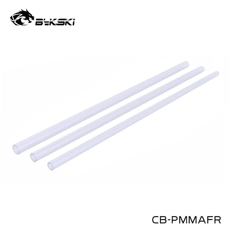 6pcs x500mm Bykski Frosted Acrylic Hard Tubes,8X12MM,10X14MM,12X16MM,Matte PMMA Rigid Pipe For Computer Water Cooling,CB-PMMAFR 8X12MM (6pcs)