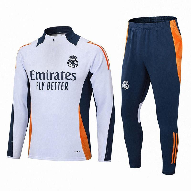 Autumn And Winter Real Madrid Barcelona Arsenal Training Suit Long Sleeve Half Zipper Football Suit Sportswear Adult Suit