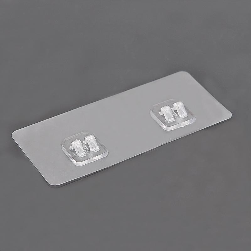 Waterproof Strong Adhesive Hook Shelf Sticker for Bathroom Kitchen Wall Shelf Rack Sticking Screw Hanger