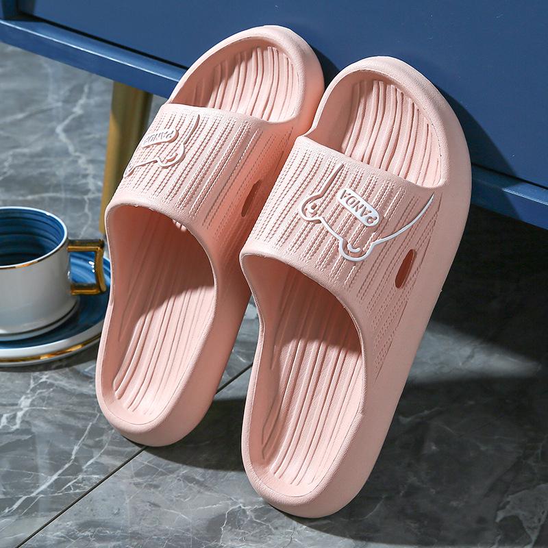 Men's Thick-Soled Sandals for Outdoor & Indoor Use - EVA, Non-Slip, Odor-Resistant, Bathroom, Summer Wear. Suitable for Women.