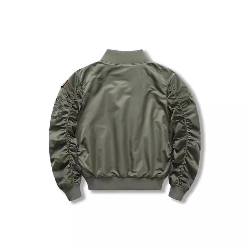 Autumn and Winter MA1 new jacket with padded thickened workwear Air Force loose plus size casual jacket baseball uniform pilot trendy padded suit