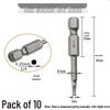 Hex Bit Set for Drills: Super Hard S2 Industrial Extended Screwdriver and Wrench Bits