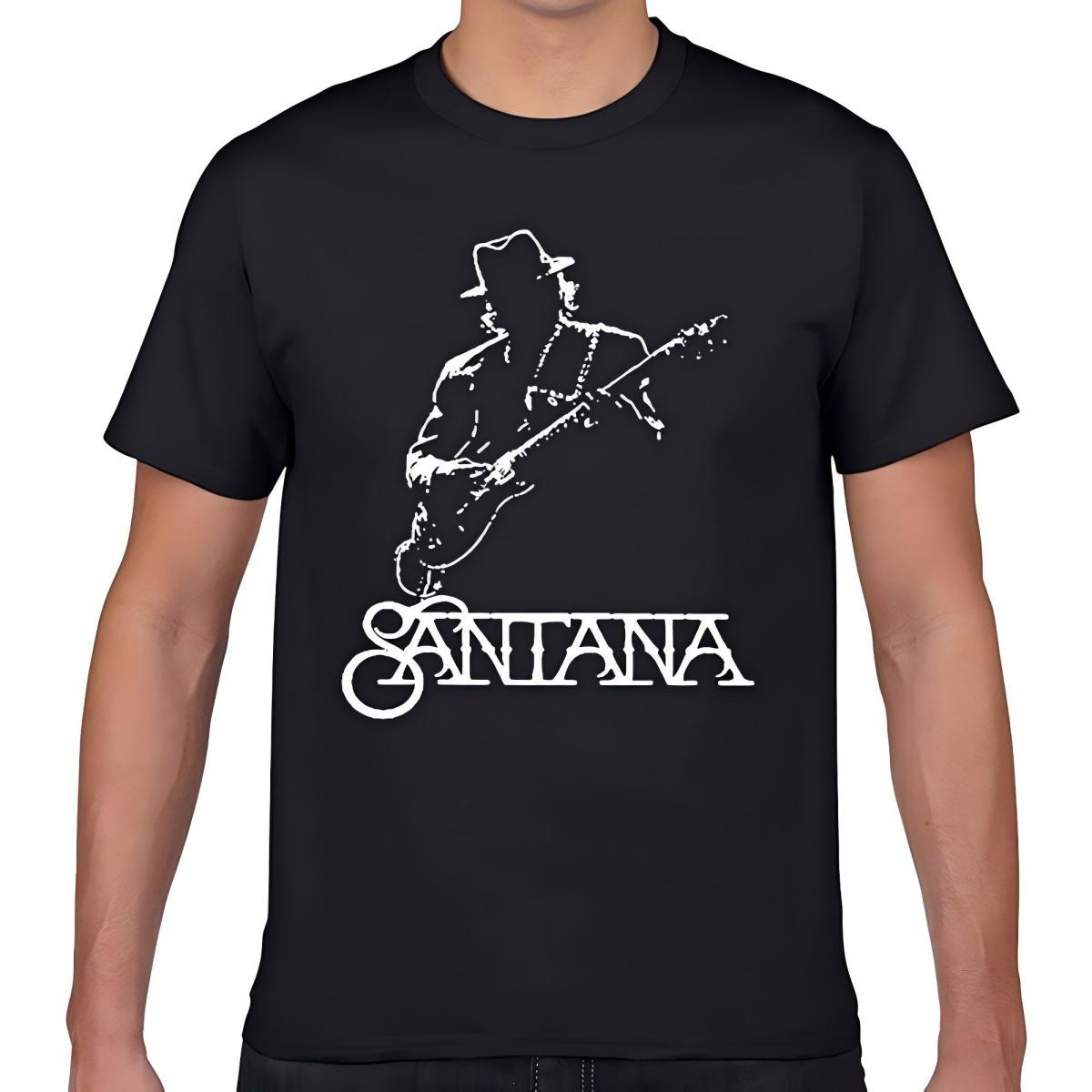Santana Carlos Guitar Silhouette T-Shirt XL чёрный