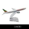 1/400 Maßstab B777 Flugzeug Flugzeugmodell Flugzeugmodell 16cm Luft Äthiopische Airways DruckgusslegierungModellflugzeuge mit Ständer Spielzeug Kind