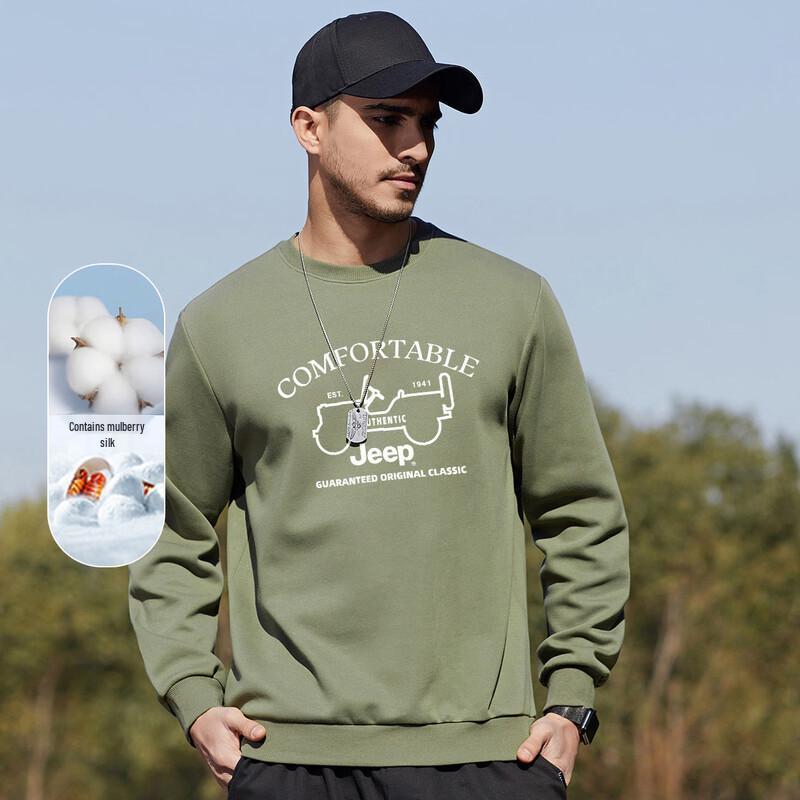 JEEP Men s Casual Crewneck Sweatshirt M