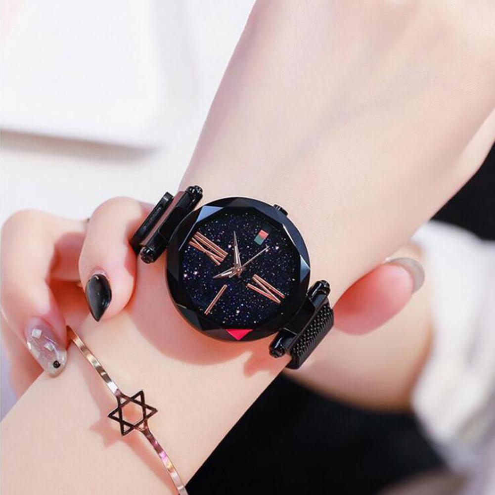 Women Fashion Starry Magnetic Metal Watch