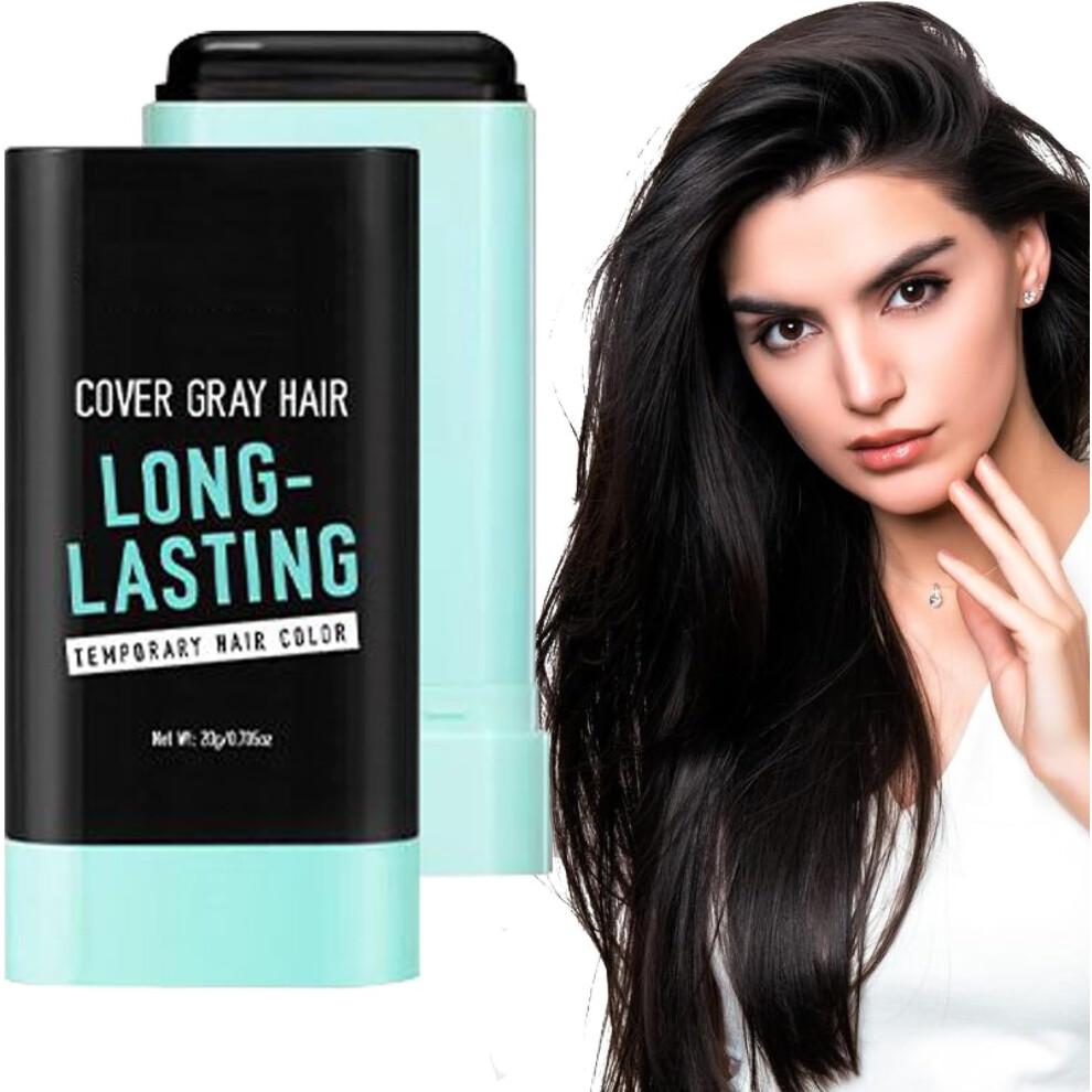 Hair Dye Stick for Women and Men Gray Root Cover Pen with Precision Comb for Quick Touch Up