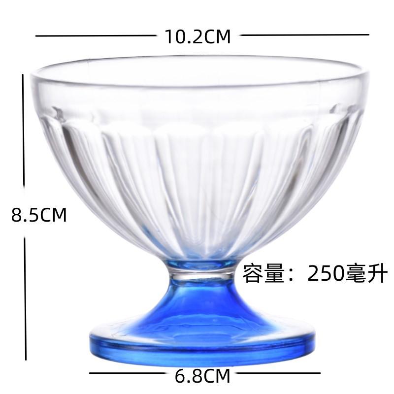 Acryl-Eisbecher Einfach Dick Transparent Langlebig Dessertschale Haushalt Küche Kinder-Eisbecher Milchshakebecher