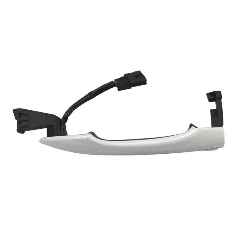 Keyless Exterior Left Door Handle for Renault For Kadjar 806079334R White ABS Replacement Part Wear Resistant Reliable Fit