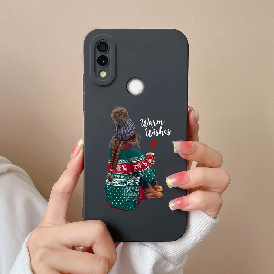 Case Cover For Redmi 7 Cartoon Soft Smooth Liquid Silicone Full Protection Anti Choc Phone Cover For Xiaomi Redmi7 Bumper Fundas