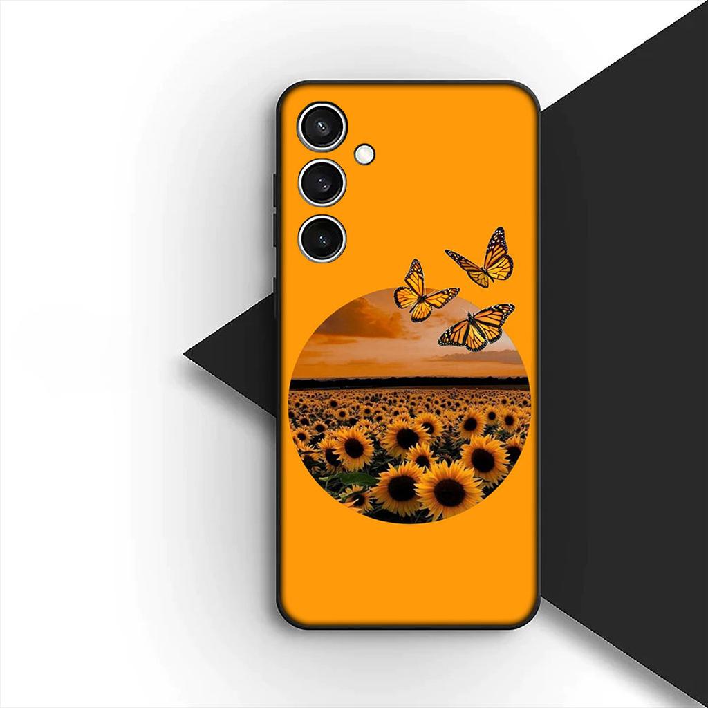Protective Cover for Xiaomi Redmi Note 12 11 10 A3 Pro 10A 10C 12C Note12 5G 4G Casing Phone Case Yellow Sunflower Flower