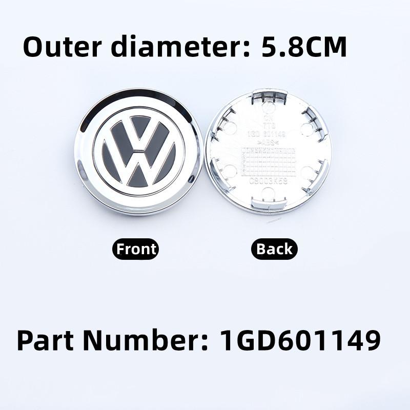 2026 Hot For VW VOLKSWAGEN 4CS 56mm 60mm 65mm 70mm 76mm Car Wheel Center Cap Hub Covers Badge For VW Volkswagen Jetta MK5 Golf P
