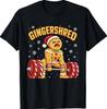 Gingershred Funny Gingerbread Man Gym Bodybuilding Christmas T-Shirt