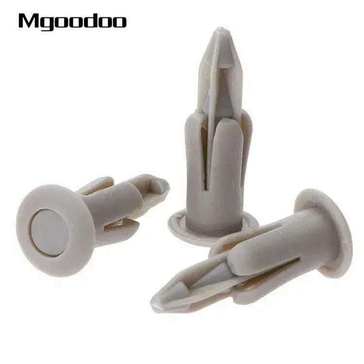 

50Pcs Auto Fastener Push Type Shield Retainers Plastic Rivets Clips 6.3mm Hole For Toyota Suzuki Car Bumper Fender Door Clips
