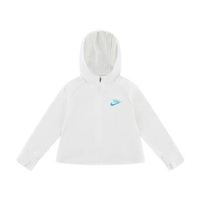 Jacket Quick-Dry Casual Lightweight Breathable Zipper Hooded Kids Jackets Sail-White IM4451-133