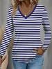 Summer New Fashion Women's Casual Long-sleeved Top Printed T-shirt