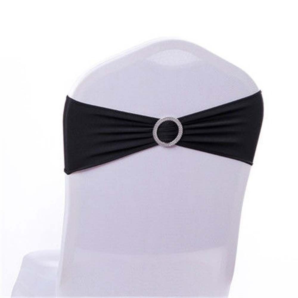 10Pcs Elegant Chair Bowknot Ribbon Decors Wedding Decoration Buckle Back Tie Sashes Home