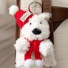 Cartoon Animal Plush Puppy Doll Keychain Anti-lost Car Hanging Pendant  Kids Birthday Gift