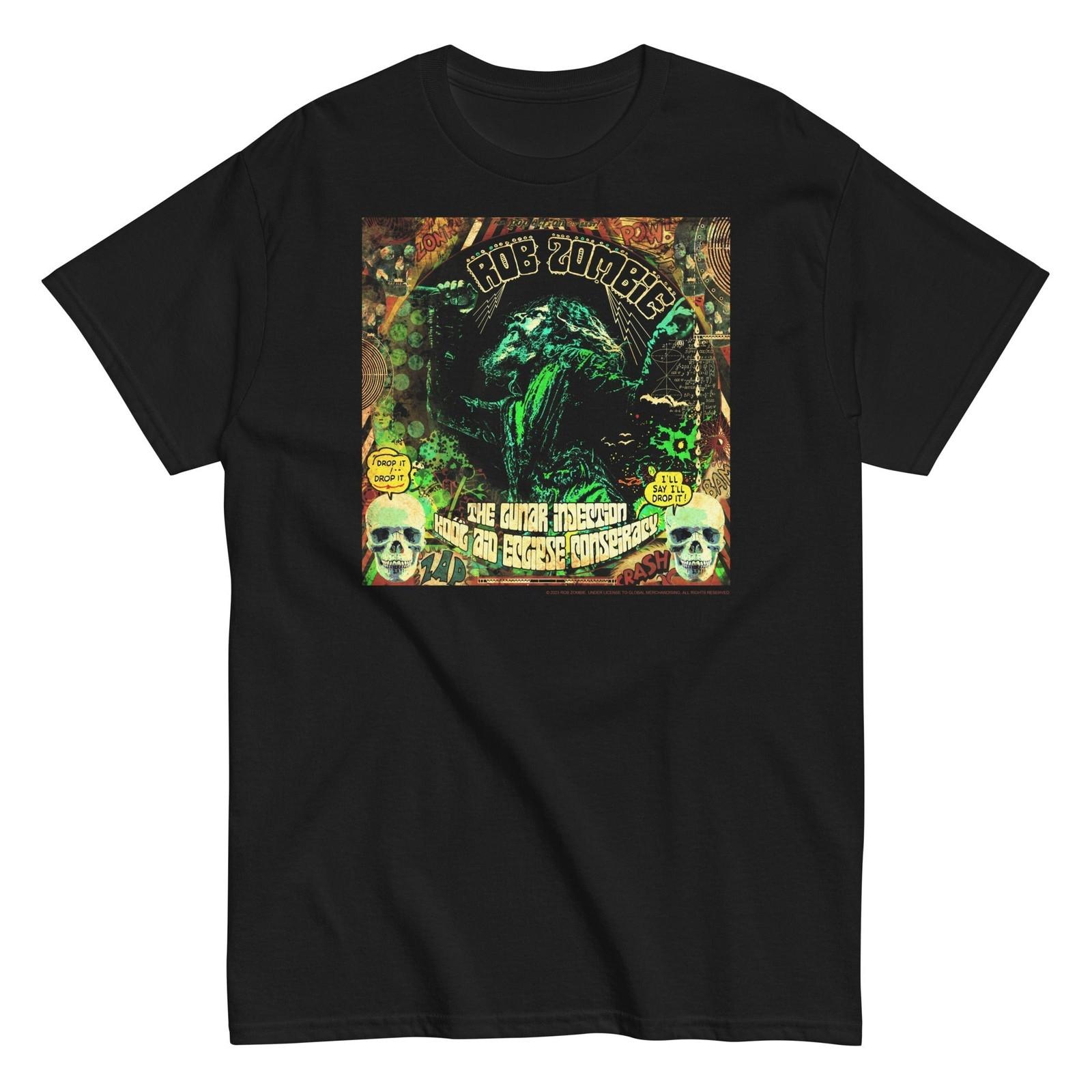 MerchMoment Rob Zombie Lunar Injection T-Shirt T-Shirt Black New XXL