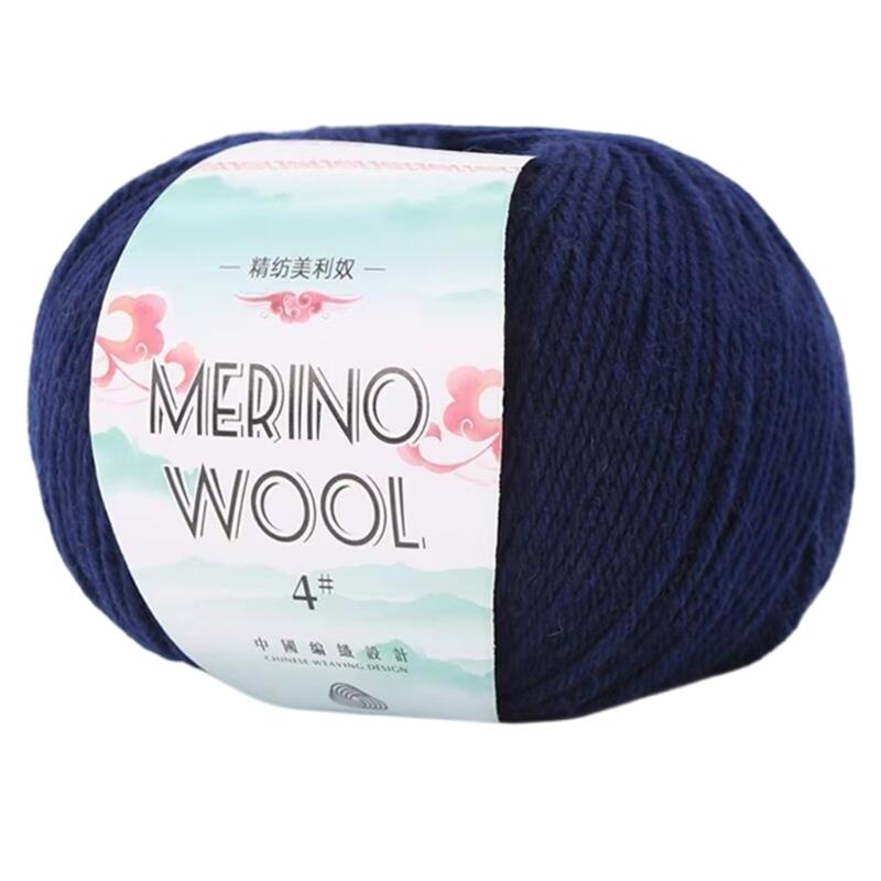 Soft Worsted Weight Yarn Wool Yarn Hand Knitting Yarn 1.76oz/Roll For Knitting Rugs Sweaters Scarves Hat Gloves