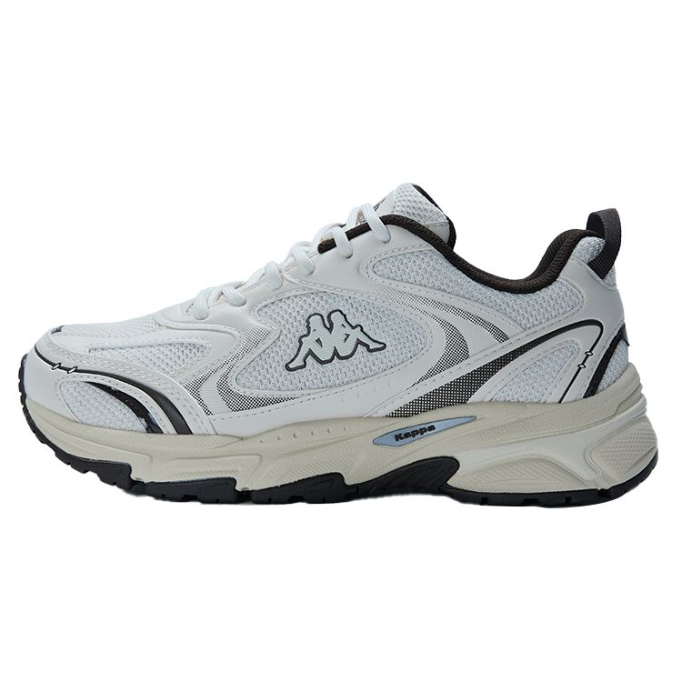 Kappa Fabric Synthetic Leather Reflective Deconstruction Trendy Comfortable Low-Top Dad Shoes Unisex Sneaker Moon-Gray K0DZ5MC39-133