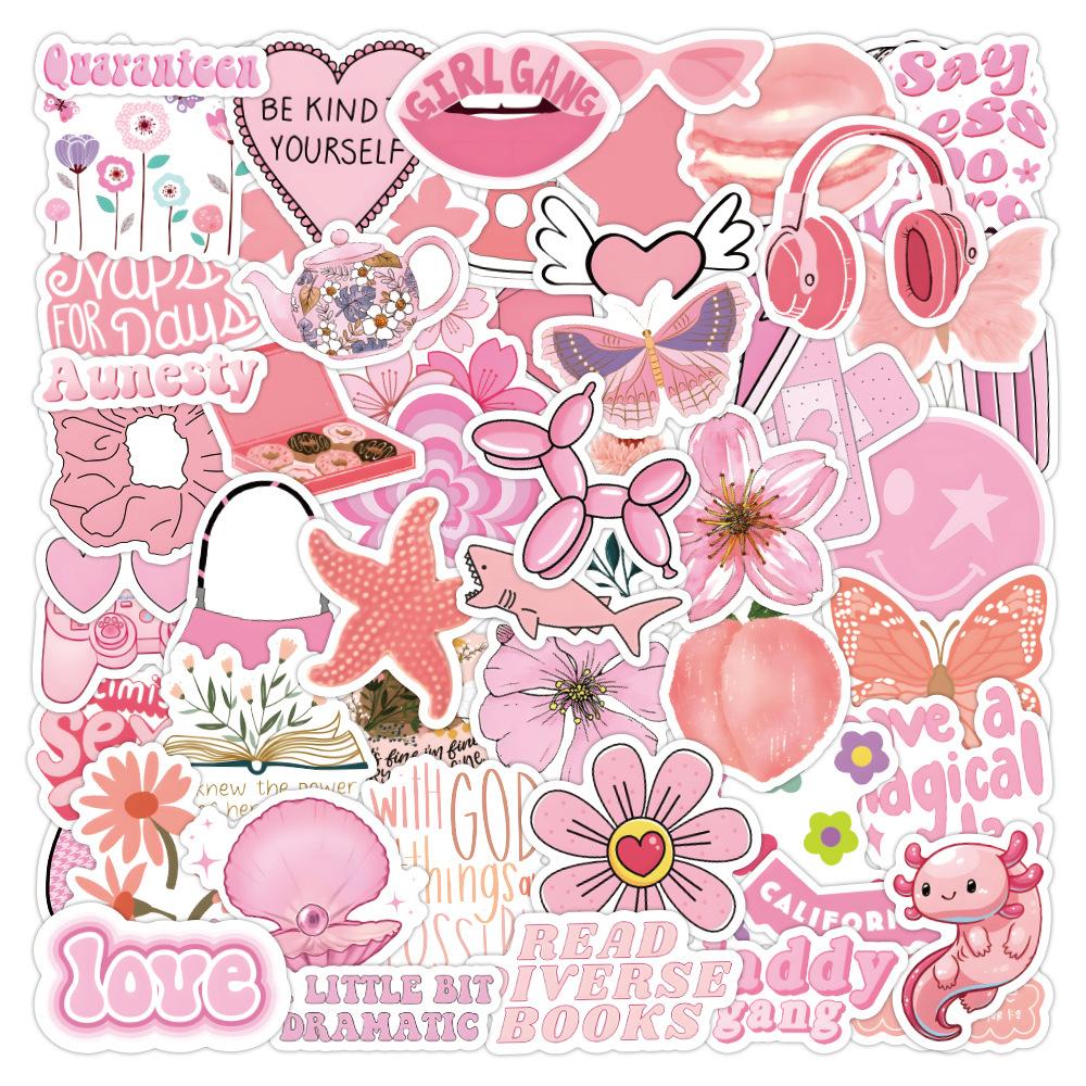 

60 Новых Датских Розовых Наклеек Граффити для Девочек Чемодан Гитара Водонепроницаемые Наклейки для Мобильного Телефона и Компьютера