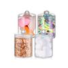 Transparent Bathroom Storage Jar for Cotton Swabs, Toothpicks, and Floss