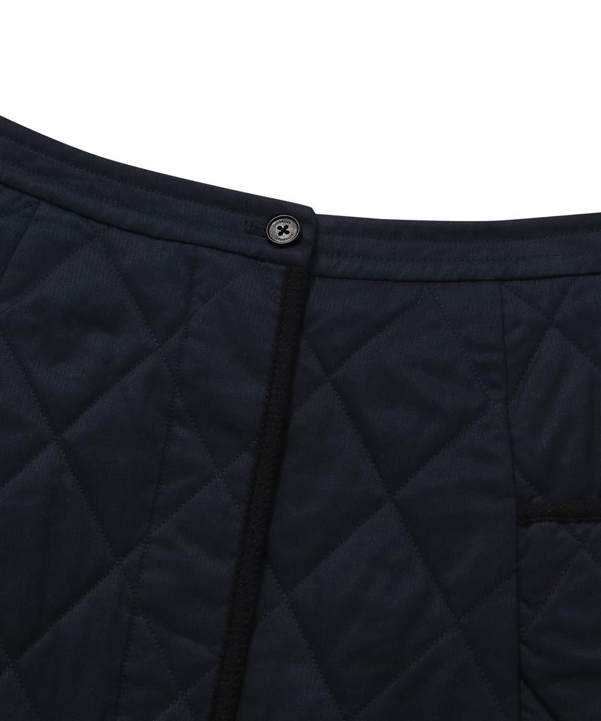 Covernat Woman Quilted Wrap Mini Skirt Dark Navy