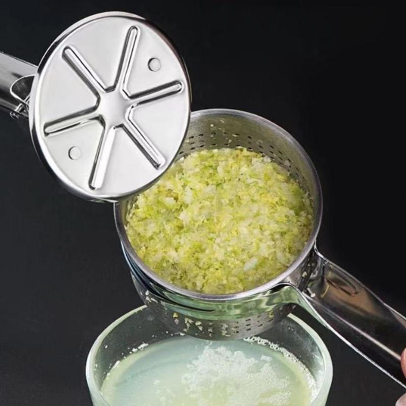 304 Stainless Steel Hand Press Juicer Strong Manual Dehydrator Ideal For Cooking Baking And Outdoor Use