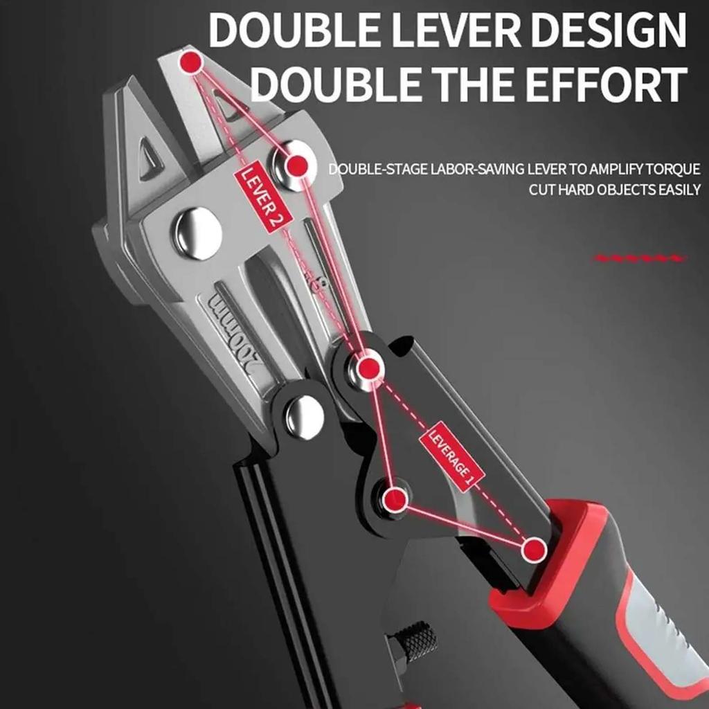 8 Inch Chromium Vanadium Steel Bolt Cutter Portable Rebar Clamp Pliers Hand Stripping Crimping Tool