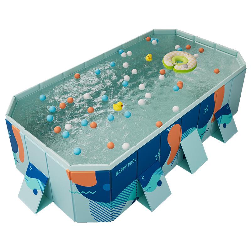 Eco-Friendly Large Inflatable Swimming Pool for Kids - Wear-Resistant & Foldable for Easy Outdoor Play