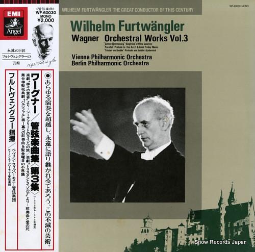 

LP Record FURTWANGLER DIRIGIERT WAGNER - Wagner Orchestral Works Vol. 3 WF60030 ANGEL Japan Obi Classical Used