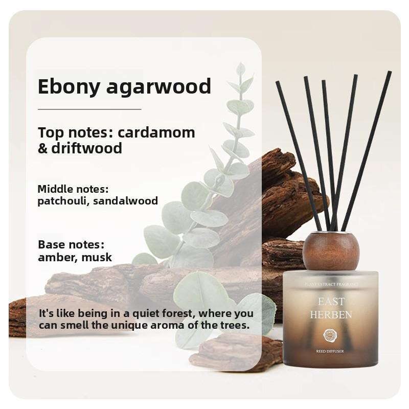 Wooden Non-combustion Fragrance Oil High-quality Bedroom Household Indoor Bathroom Deodorizing Long-lasting Refreshing Fragrance Decorative Item 100ml