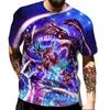 3d Print Short Sleeve for Men T-Shirt Summer Casual Top Handsome Fashion Men Clothing Loose Oversized Short Sleeve Tees