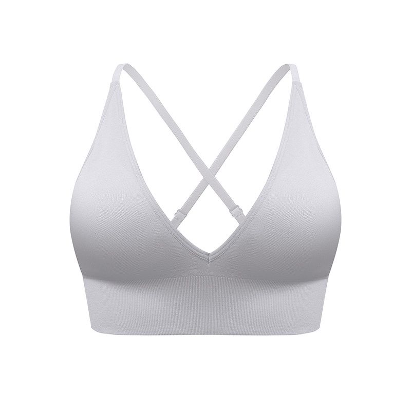 Jm1107 Color Discount Fashion Triangle Cup Bra Adjustable Shoulder Strap Bare Back Sexy Yoga Intimates Bra