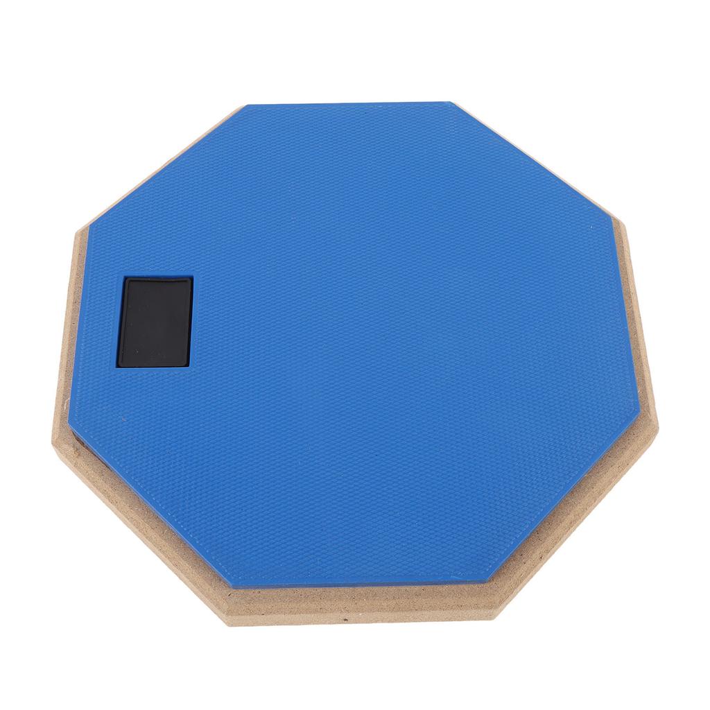 12in Silent Practice Drum Pad Set Rubber Appearance Quiet Drum Pad with 2 Pair Drumsticks for Home