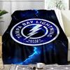 Tampa Bay Hockey Blanket Flannel Throw for Sofa, Indoor, Camping, Living Room, Office, Chair, And Bed Soft Birthday Gift