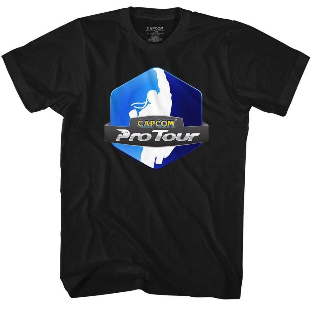 Street Fighter Pro Tour Black Gaming Shirt Unisex T-Shirt S