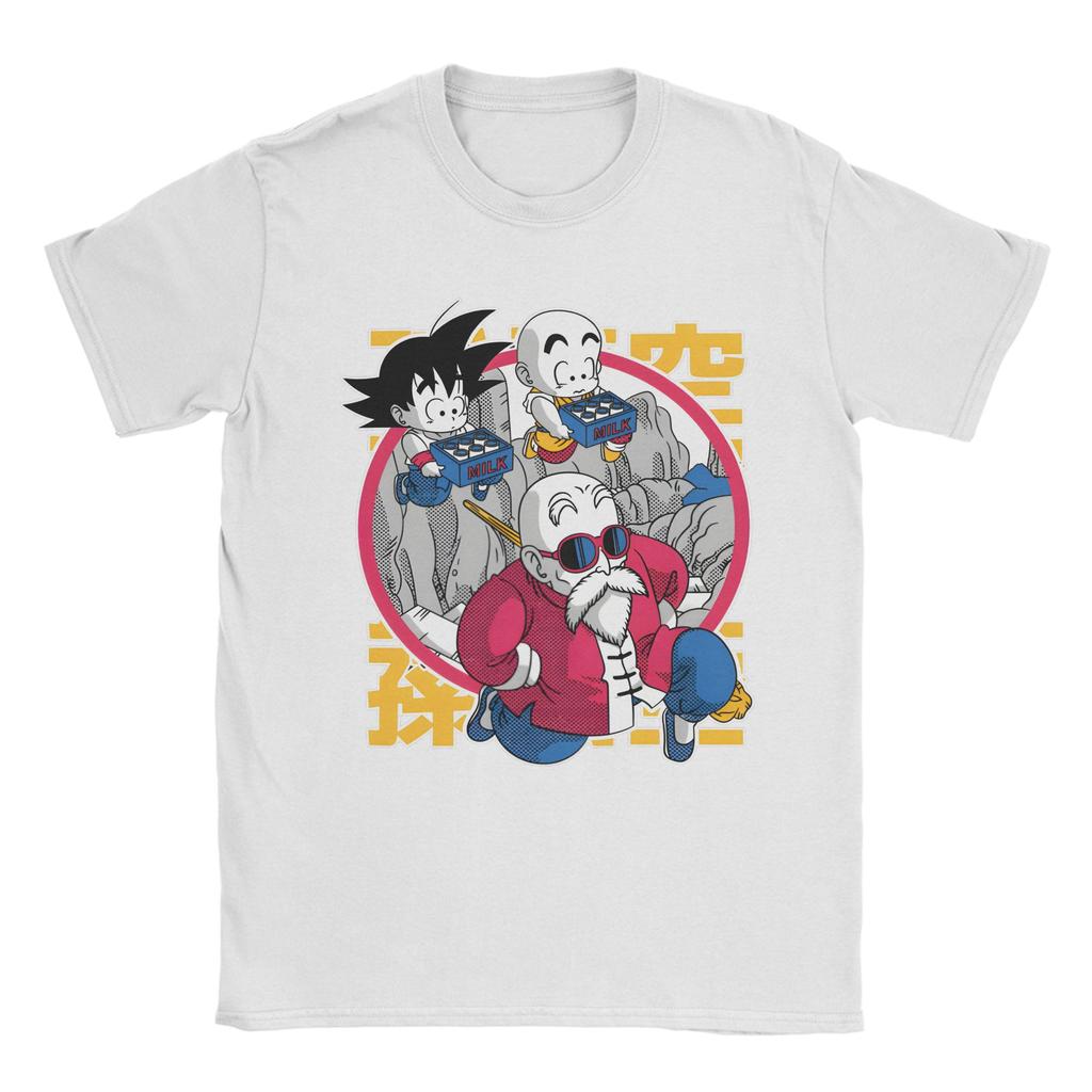Unisex Dragons Balls T Shirt Goku Son Pure Cotton Clothes Funny Short Sleeve Crew Neck Tee Shirt Plus Size Tshirts