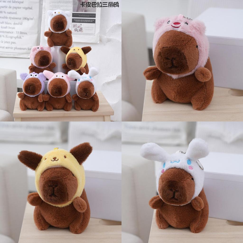 Charming Capybara Keychain Plush Toy Unique Water Capybara Doll With Premium Material