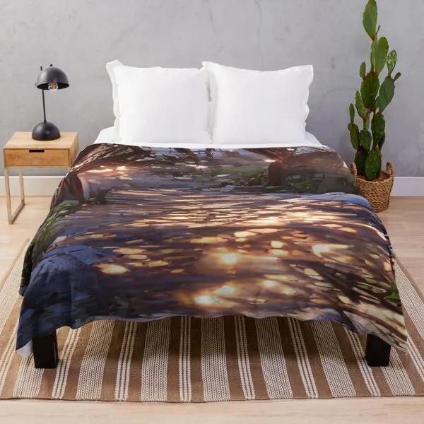 Scenery Flannel Throw Blanket Mountain Cloud Snow Beautiful Landscape Blanket For Boys Girls Gifts King Queen Size Lightweight
